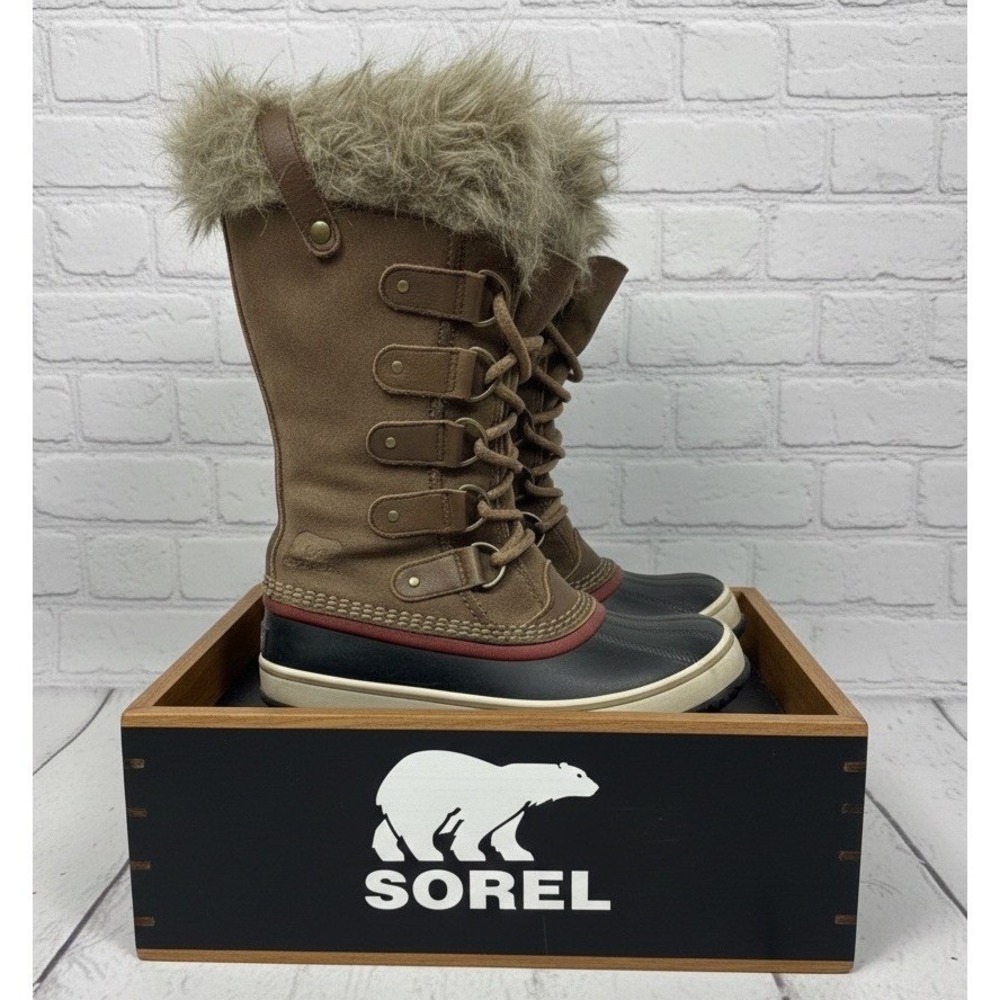 🔥Sorel TofinoSz6.5 🤎 🤑Waterproof Lined Winter Snow Boots Faux Fur Slay The ❄️